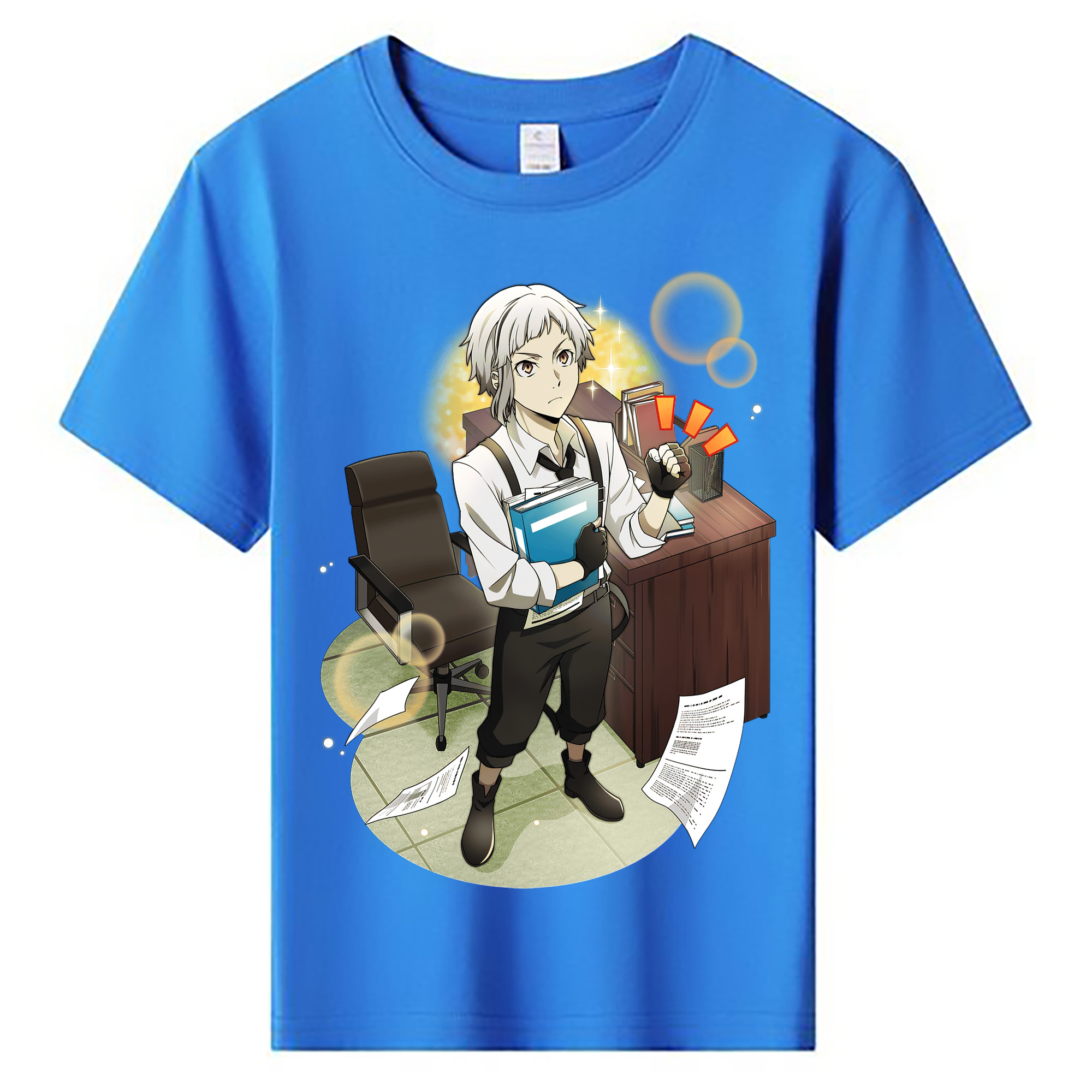 （画像用） 文豪ストレイドッグス Bungo Stray Dogs 綿100％キッズTシャツ（フロントプリント）